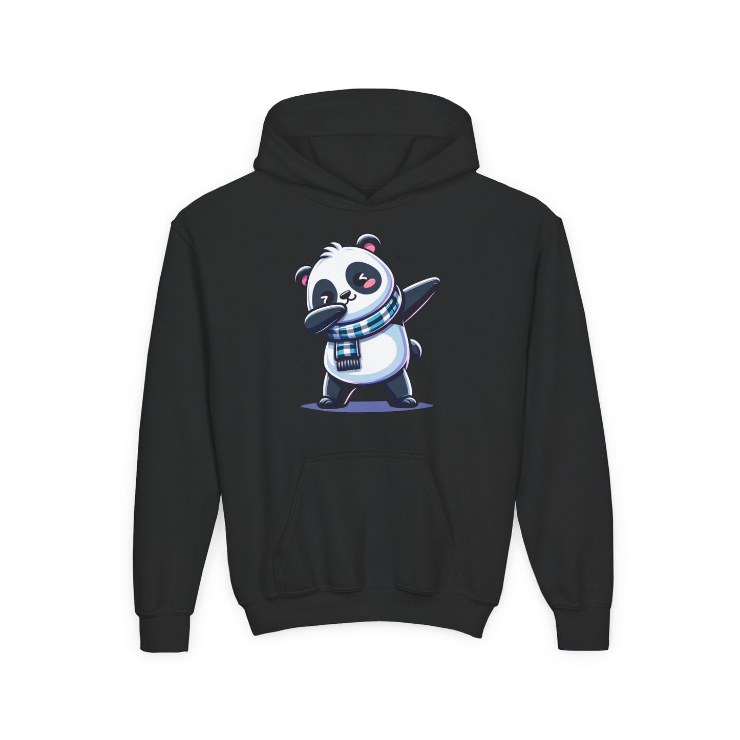Youth Heavy Blend Hooded Sweatshirt - Panda dabbing dance