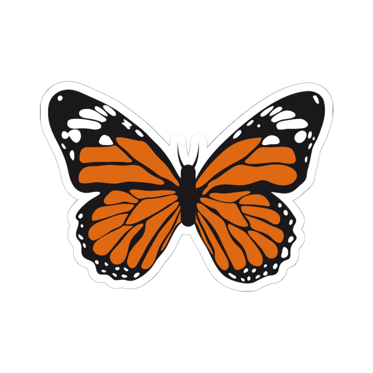 Kiss-Cut Stickers - Orange butterfly