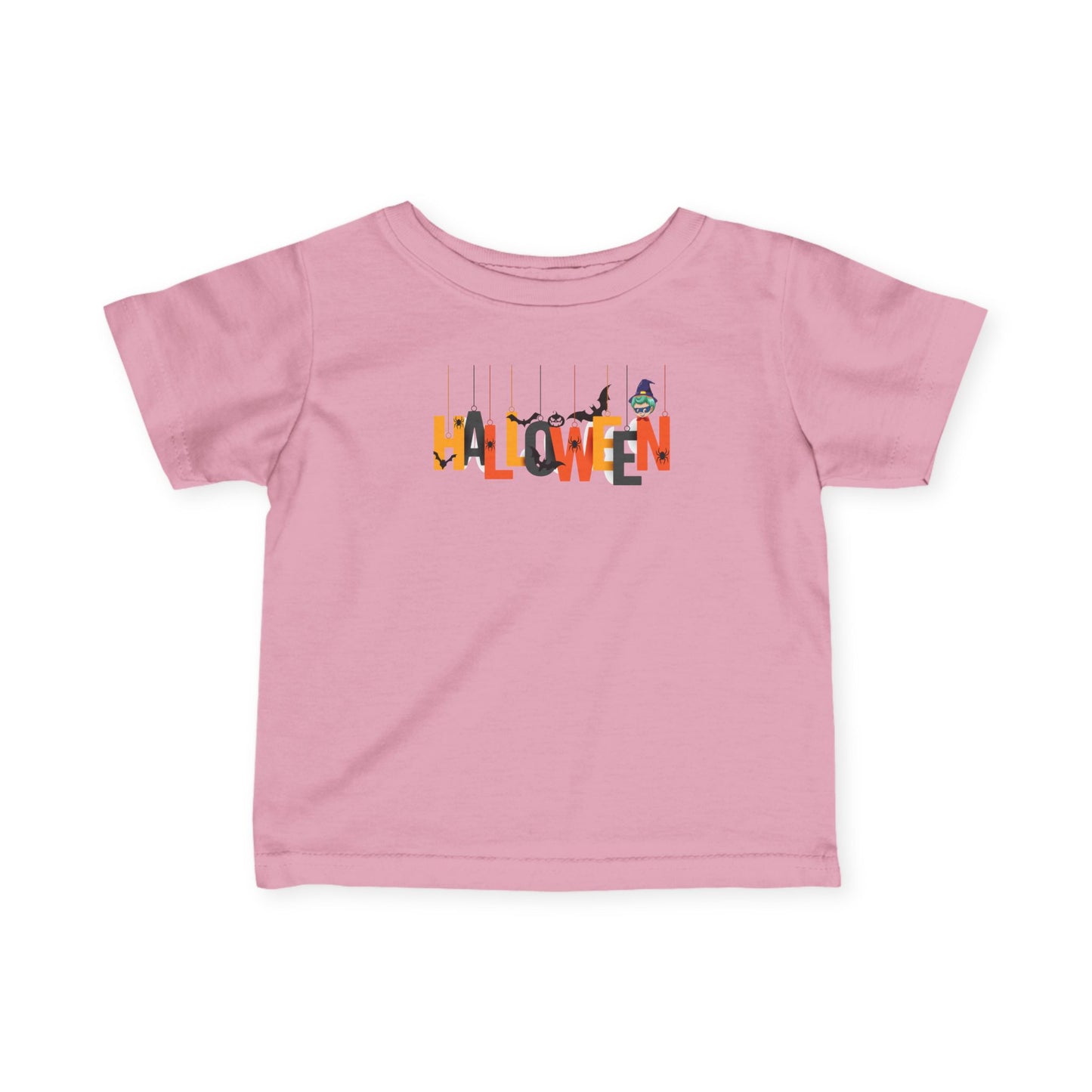 Infant Fine Jersey Tee - Holloween hanging letters
