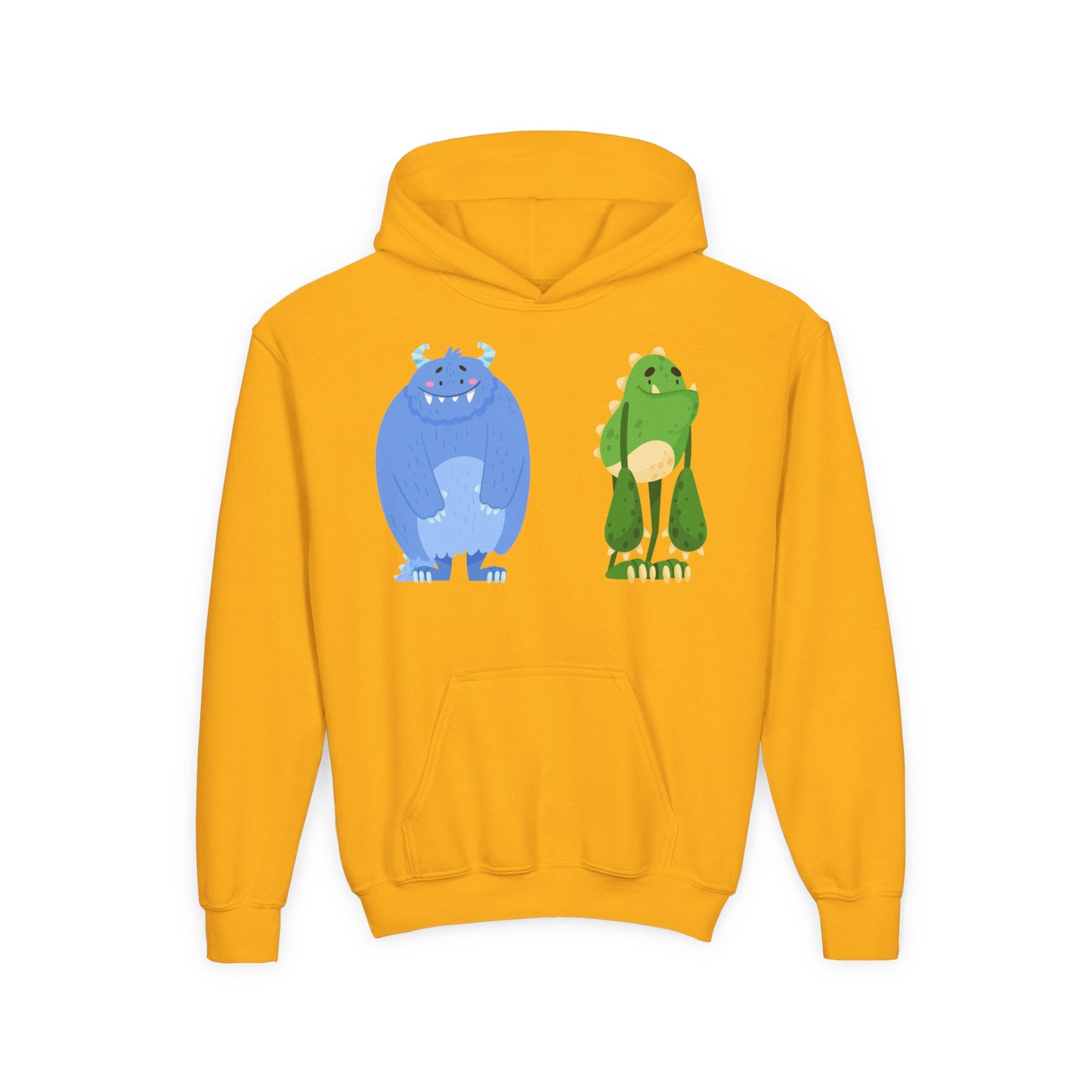 Youth Heavy Blend Hooded Sweatshirt - Cute monster