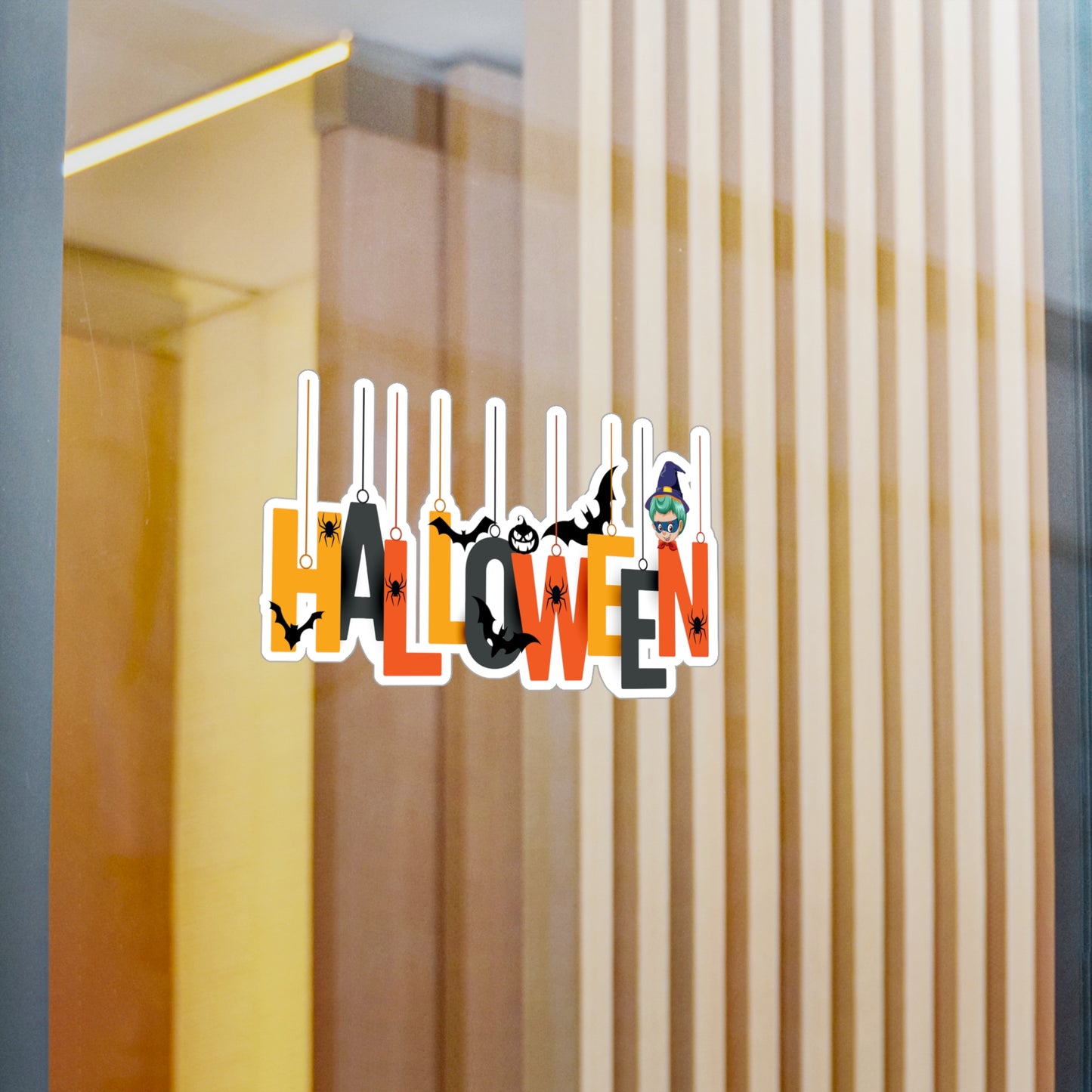 Halloween Kiss-Cut Vinyl Decals – Holloween hanging letters