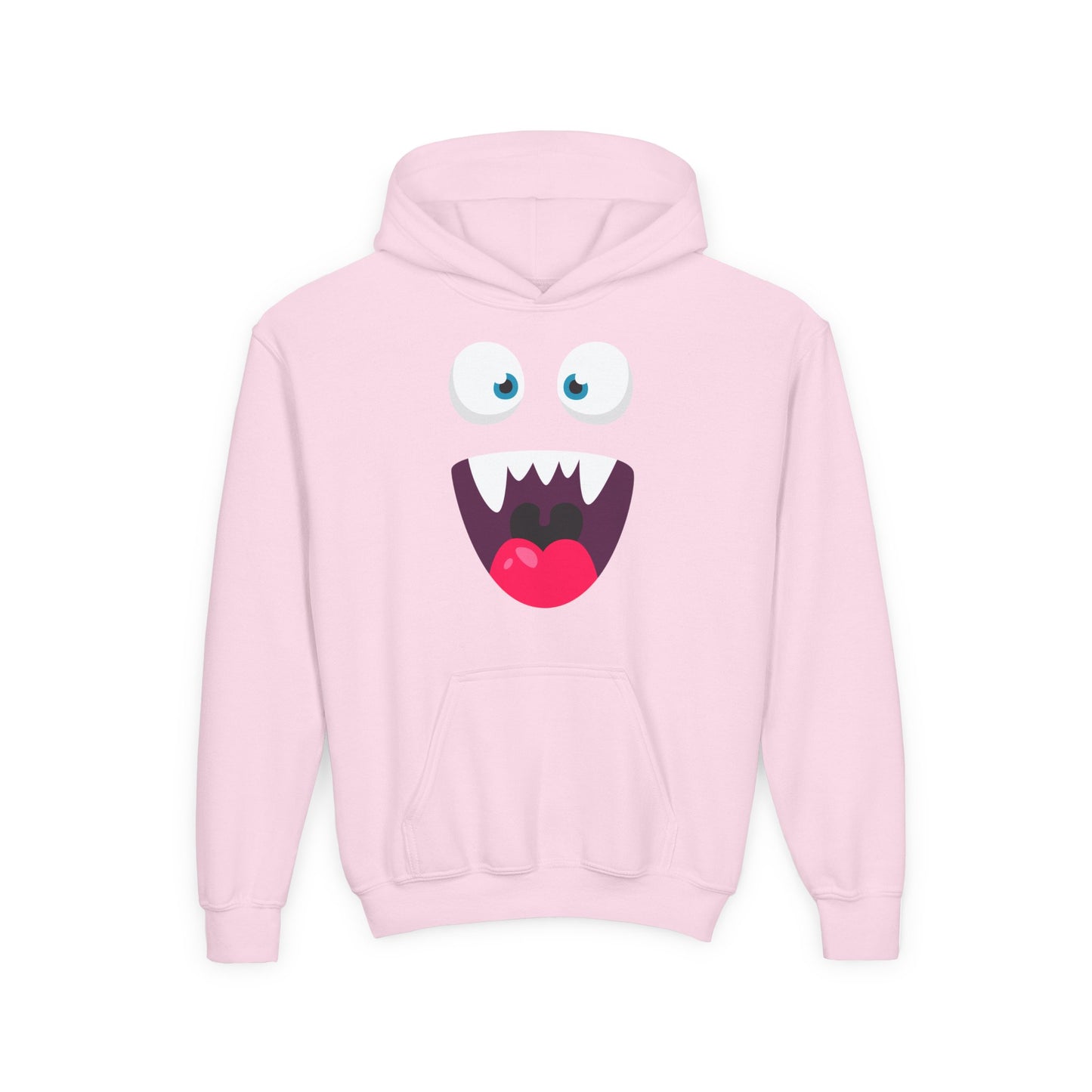 Youth Heavy Blend Hooded Sweatshirt -  Cute monsters face