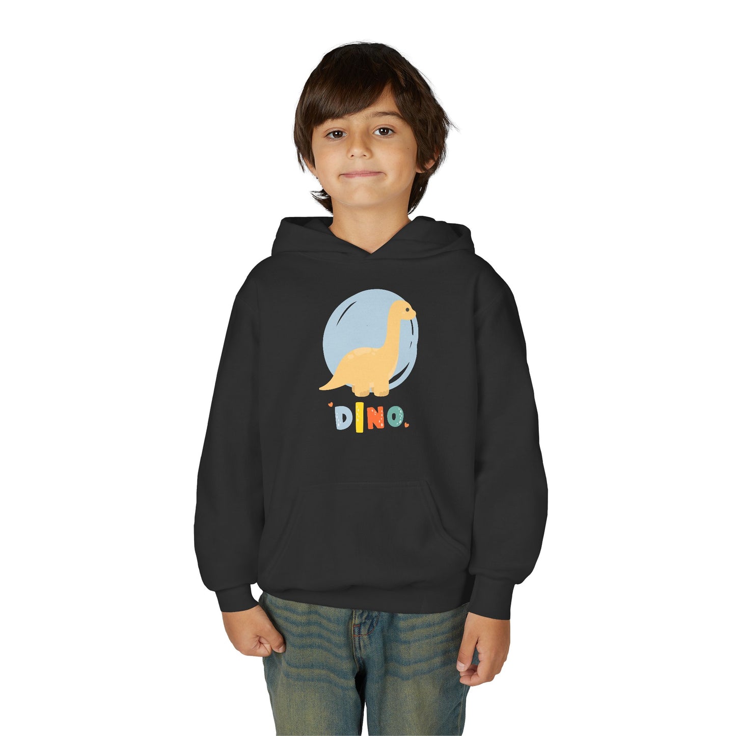 Youth Heavy Blend Hooded Sweatshirt - Dino Embrace