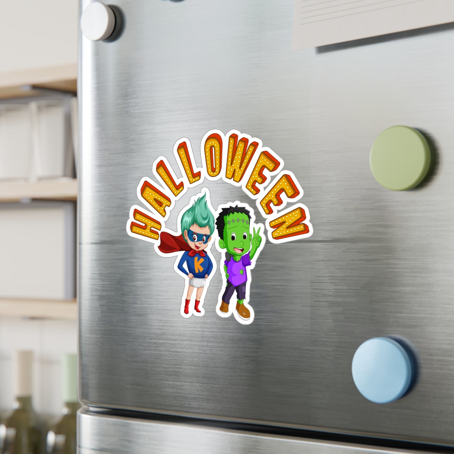 Halloween Kiss-Cut Vinyl Decals – Holloween with super kiddo