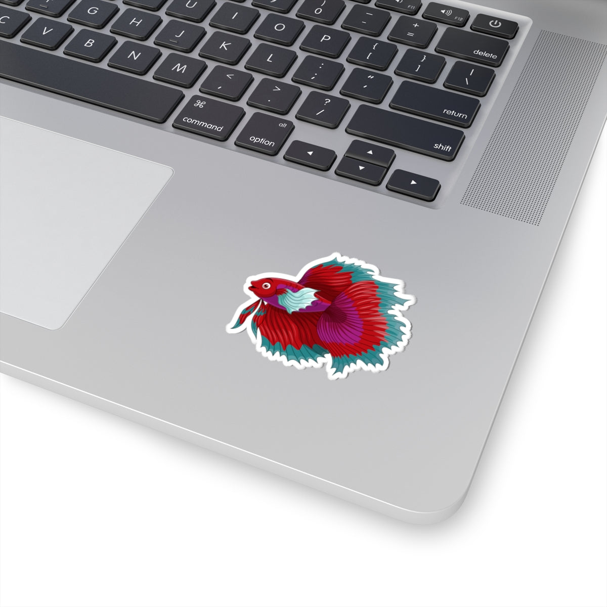 Kiss-Cut Vinyl Decals - Red siamese fighting fish