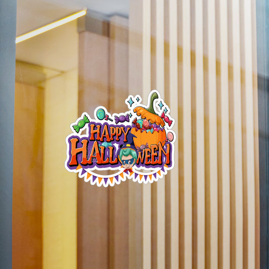 Halloween Kiss-Cut Vinyl Decals – Happy halloween banner