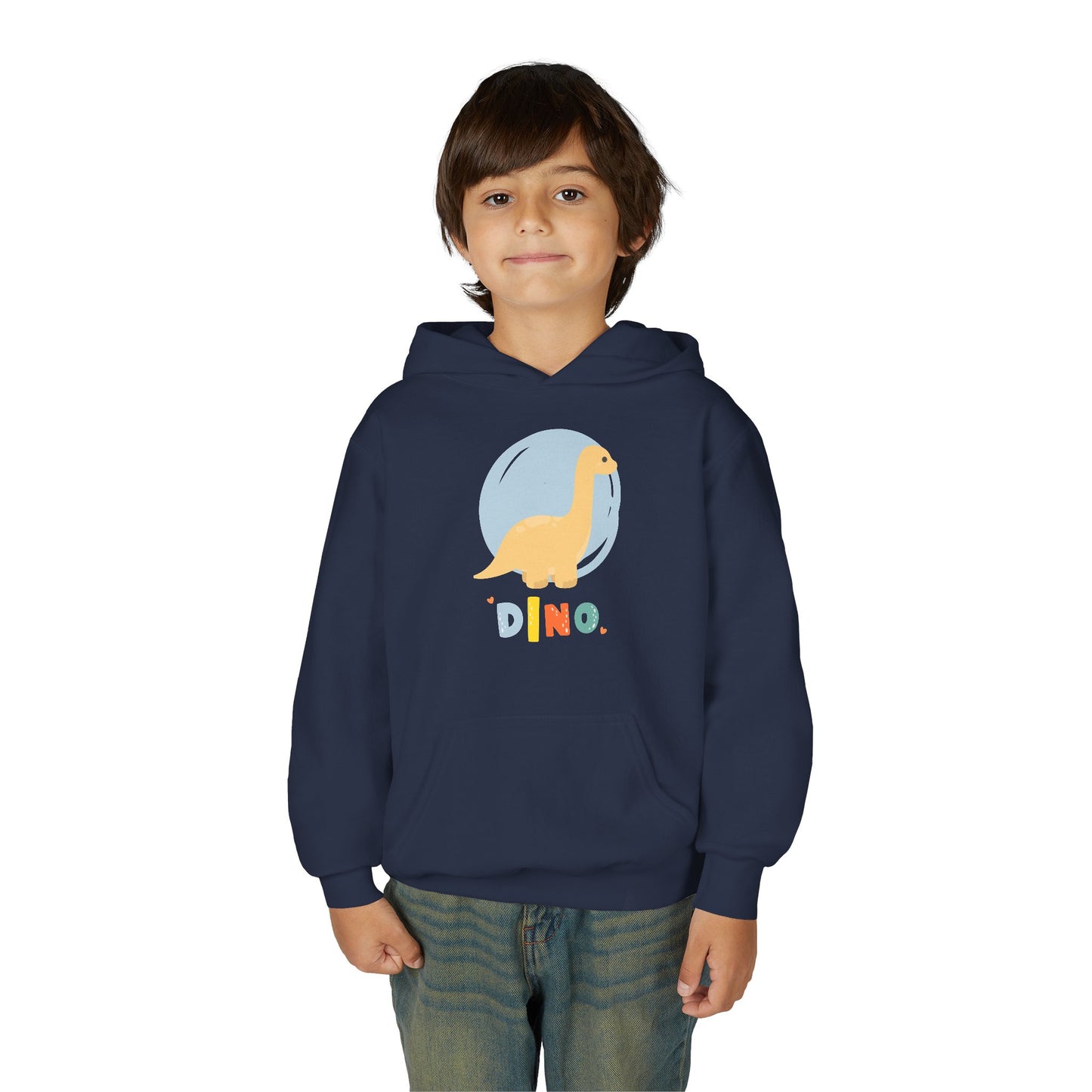 Youth Heavy Blend Hooded Sweatshirt - Dino Embrace