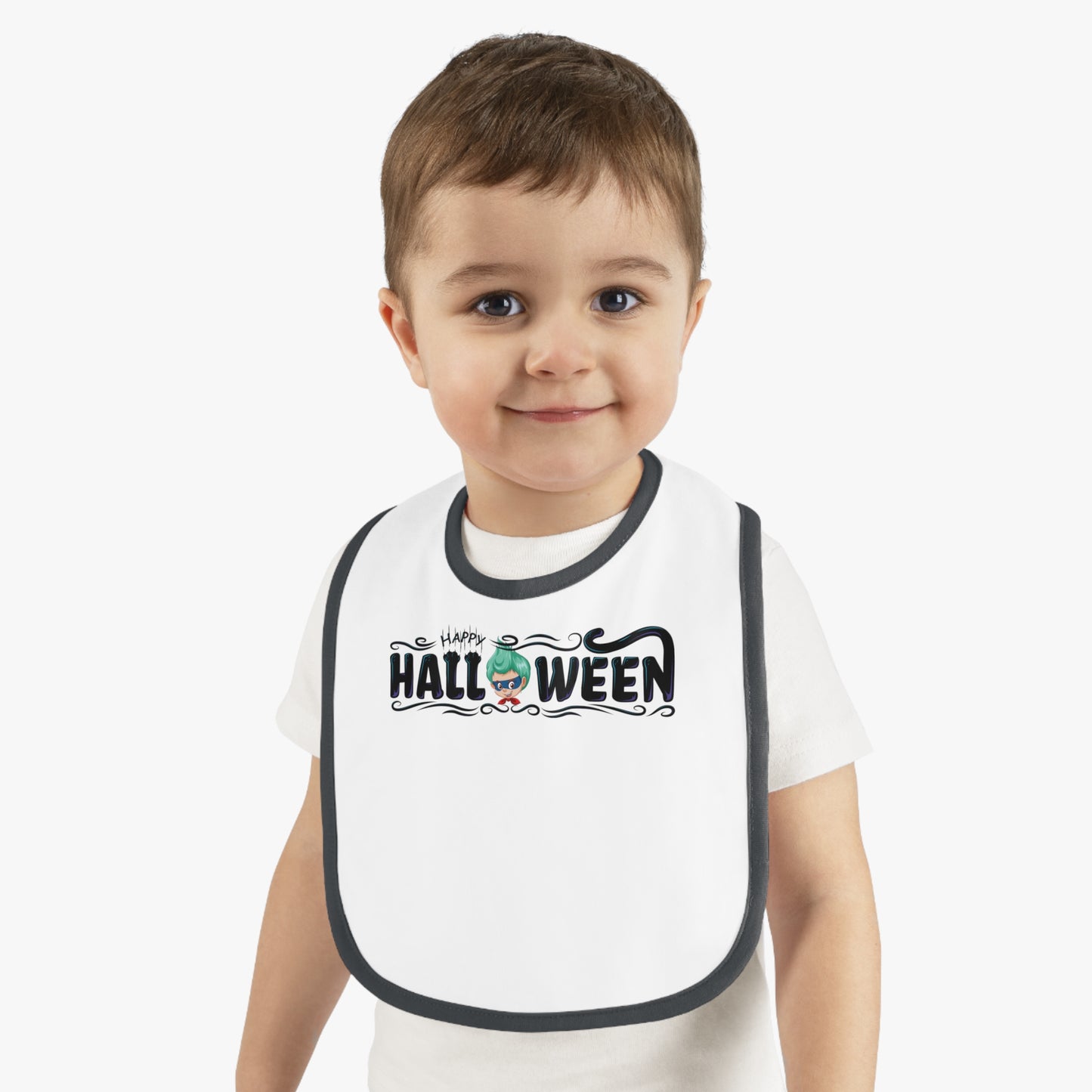 Baby Bib - Happy halloween by super kiddo