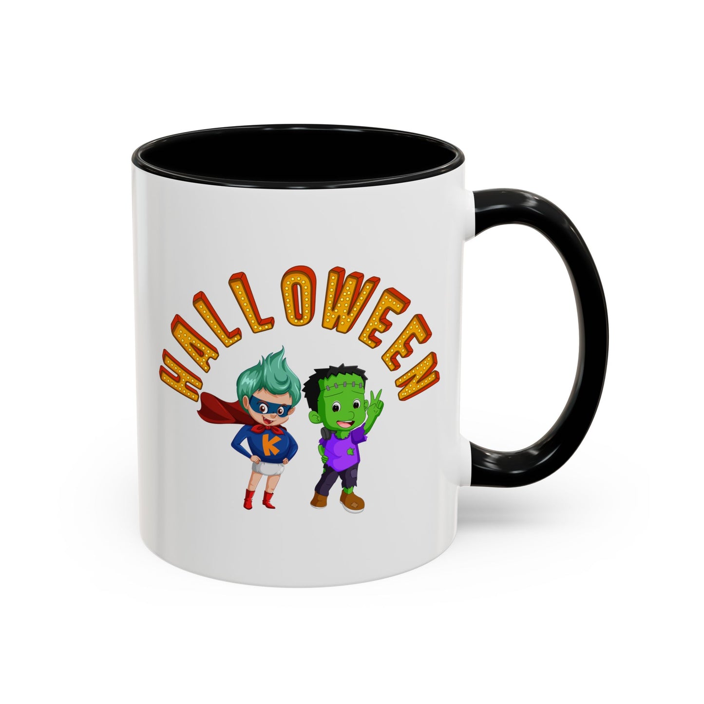 Accent Coffee Mug - Holloween with super kiddo