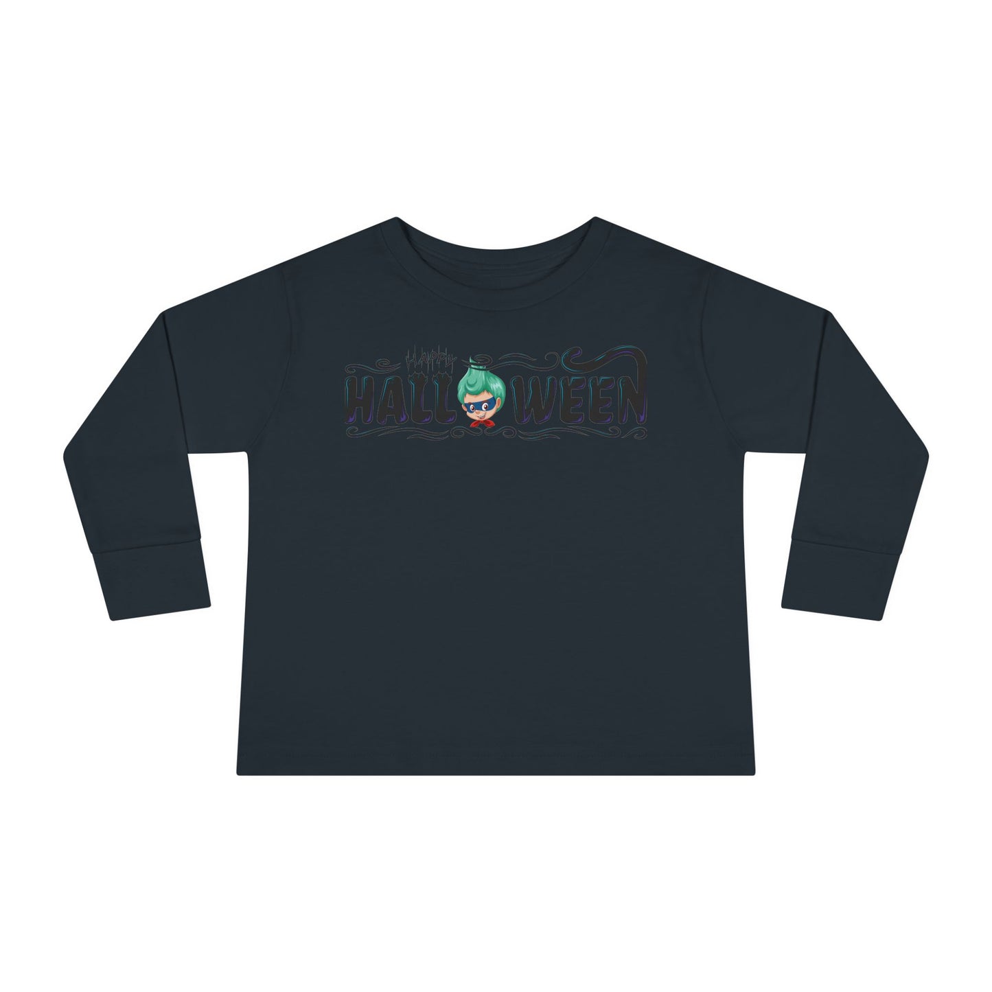 Toddler Long Sleeve Tee - Happy halloween by super kiddo