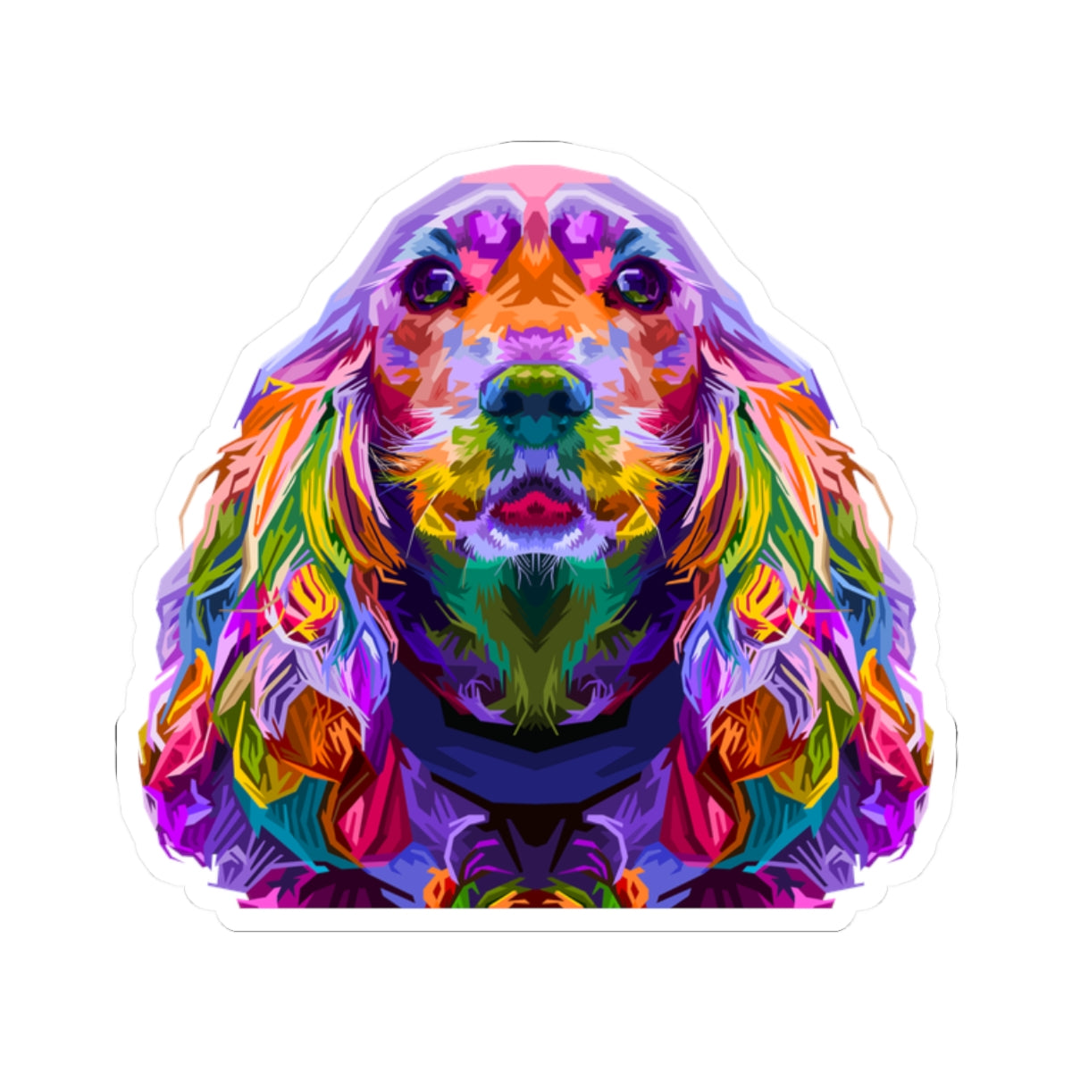 Kiss-Cut Stickers - The golden retriever