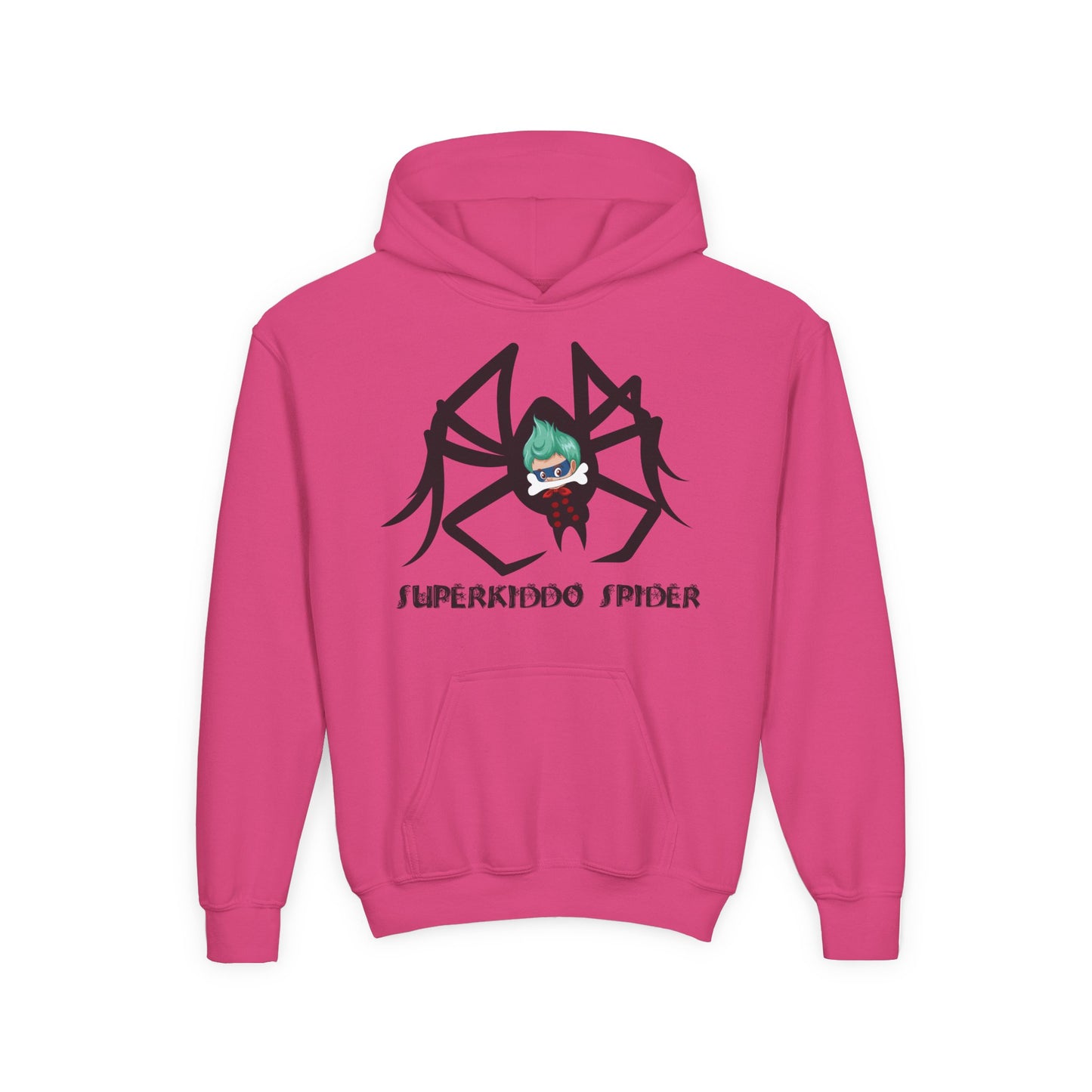 Youth Heavy Blend Hooded Sweatshirt - Spider kiddo