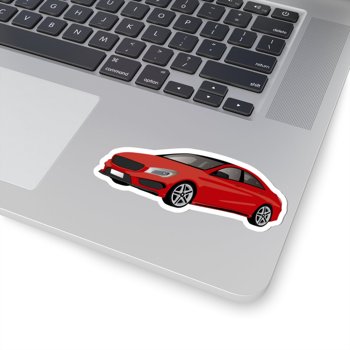 Kiss-Cut Vinyl Decals - Red car