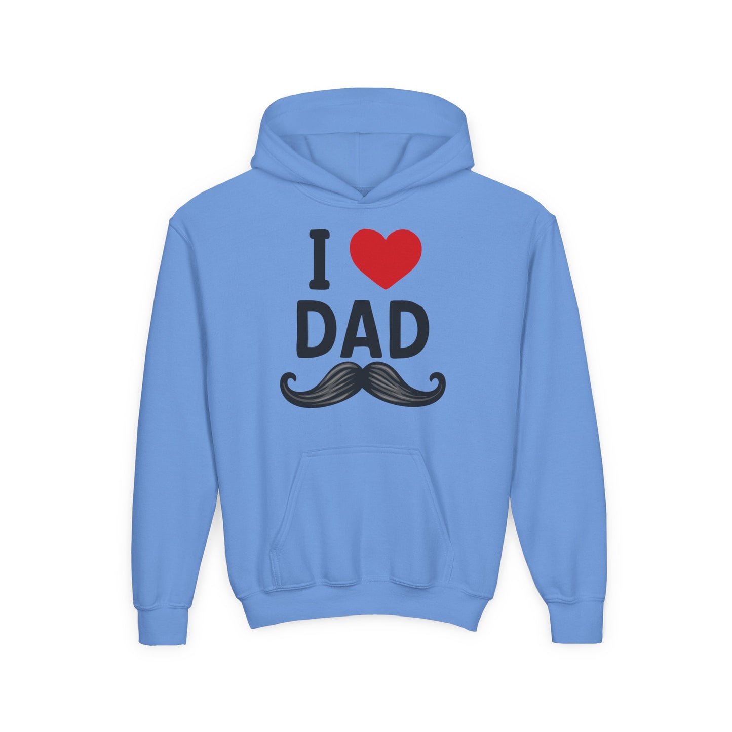 Youth Heavy Blend Hooded Sweatshirt - I love dad