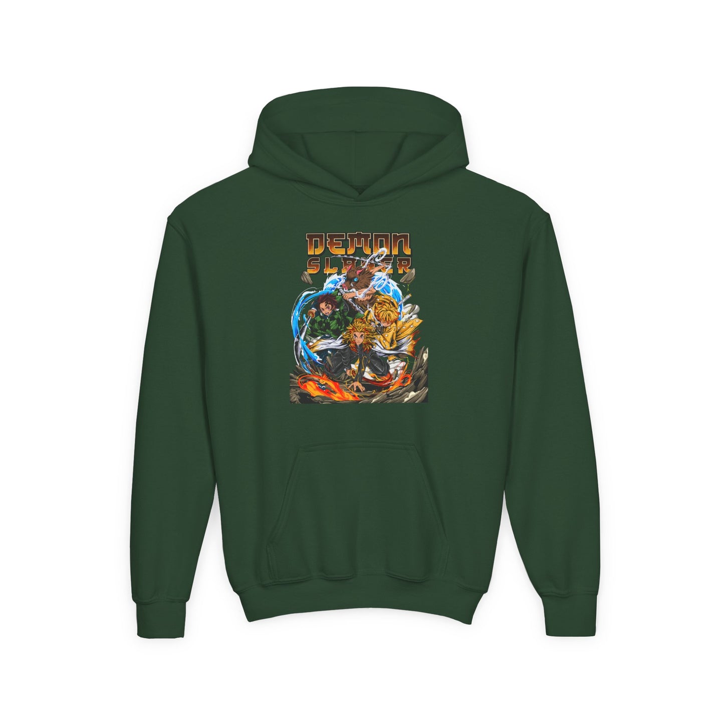 Youth Heavy Blend Hooded Sweatshirt - Demon slayer