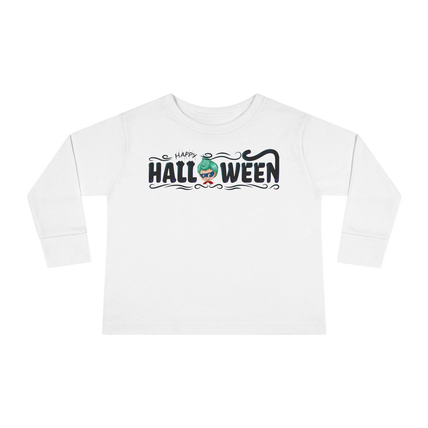 Toddler Long Sleeve Tee - Happy halloween by super kiddo