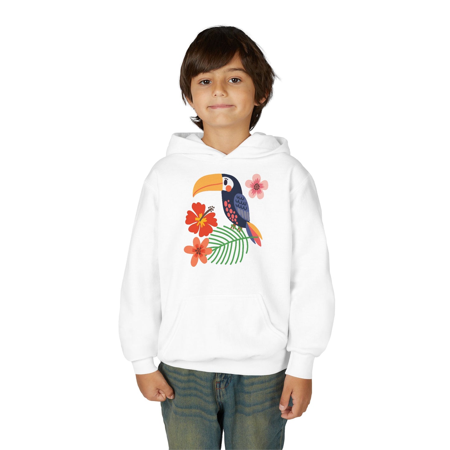 Youth Heavy Blend Hooded Sweatshirt - Toucan bird