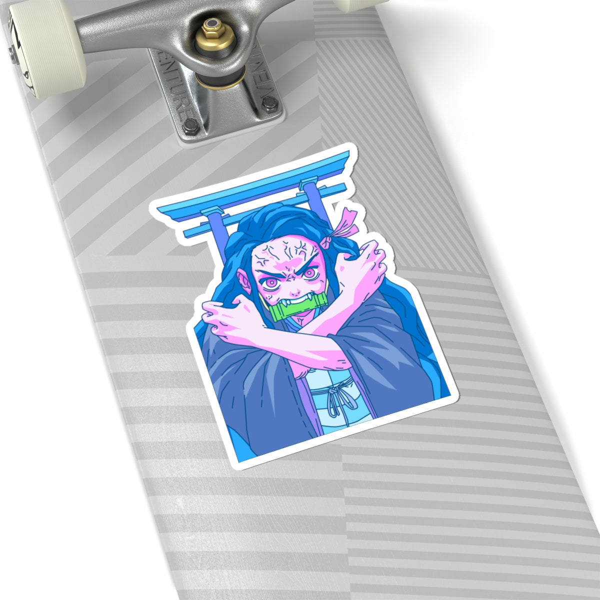 Kiss-Cut Stickers - Demon slayer nezuko transformation