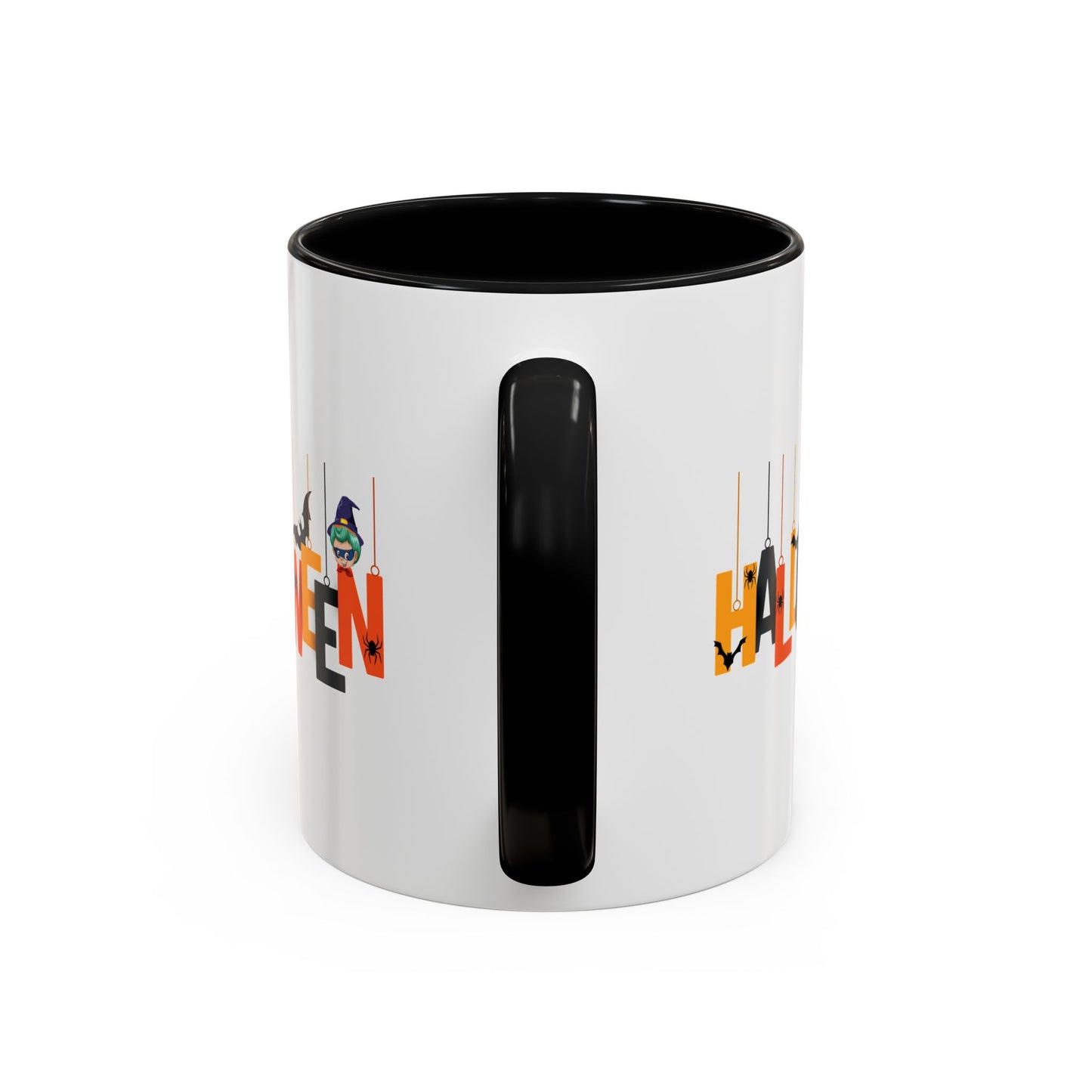 Accent Coffee Mug - Holloween hanging letters
