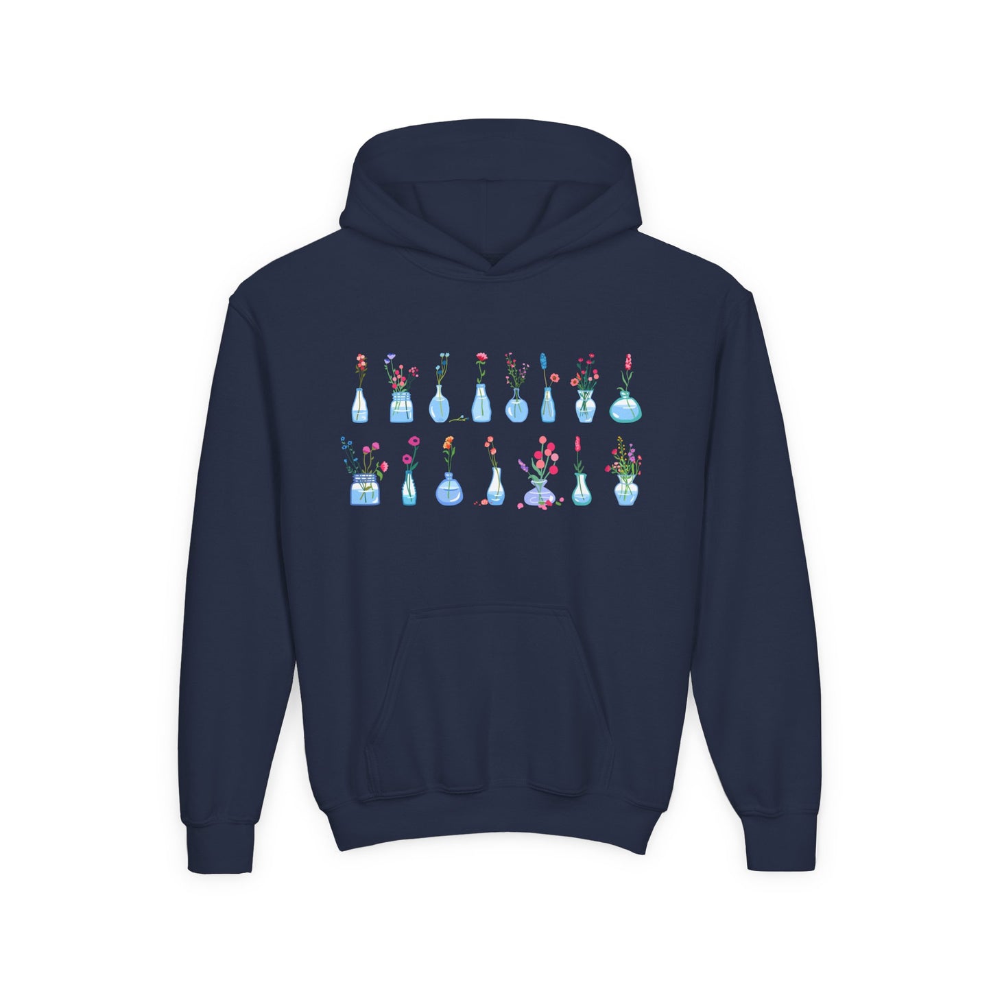 Youth Heavy Blend Hooded Sweatshirt - Set of flower vase
