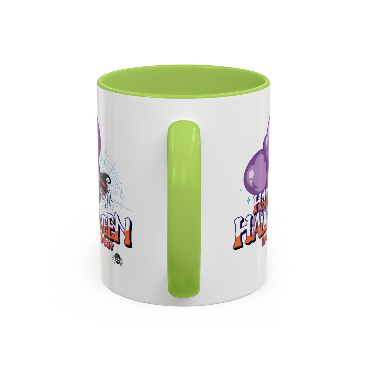 Accent Coffee Mug - Happy holloween - spider kiddo