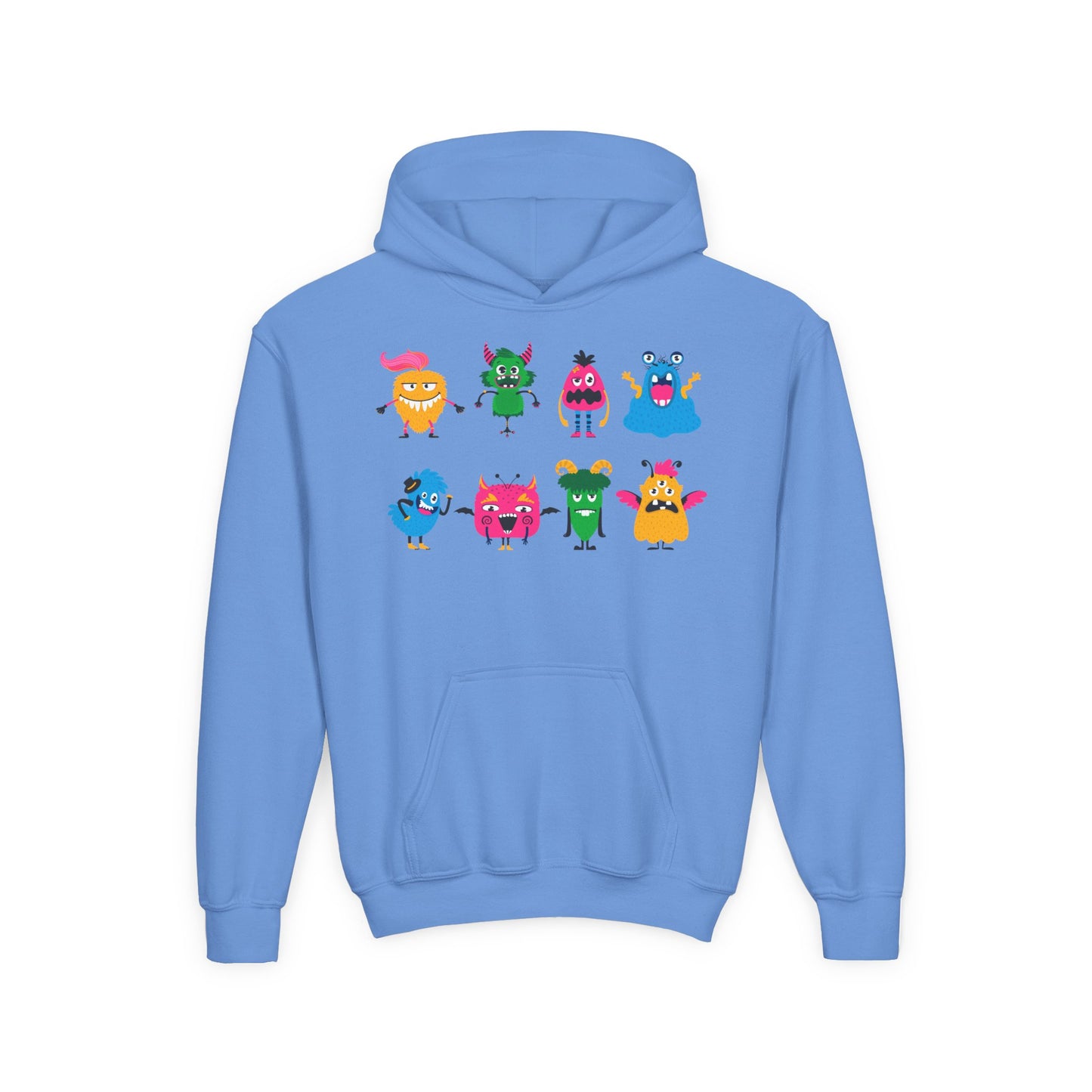 Youth Heavy Blend Hooded Sweatshirt - Set of monsters