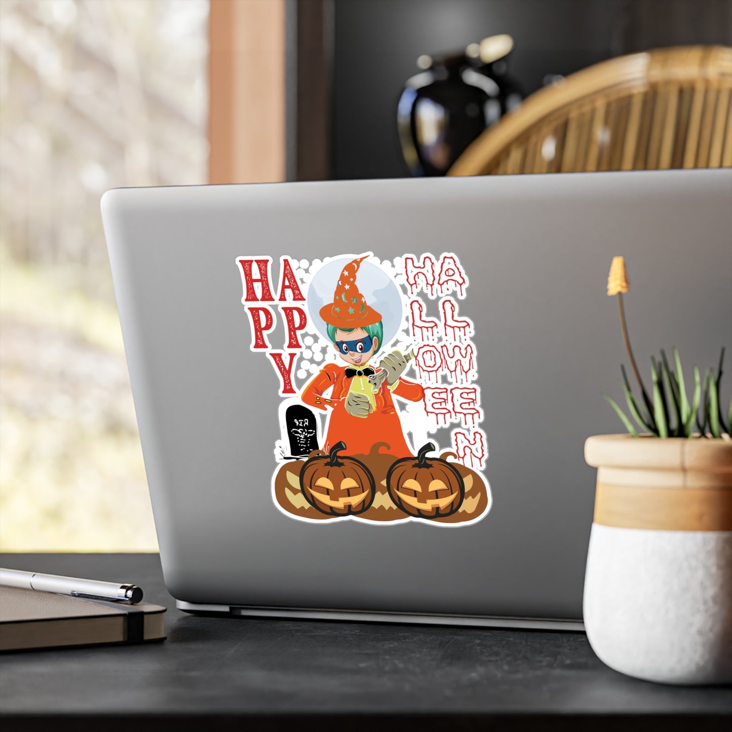 Halloween Kiss-Cut Vinyl Decals – Holloween design by super kiddo