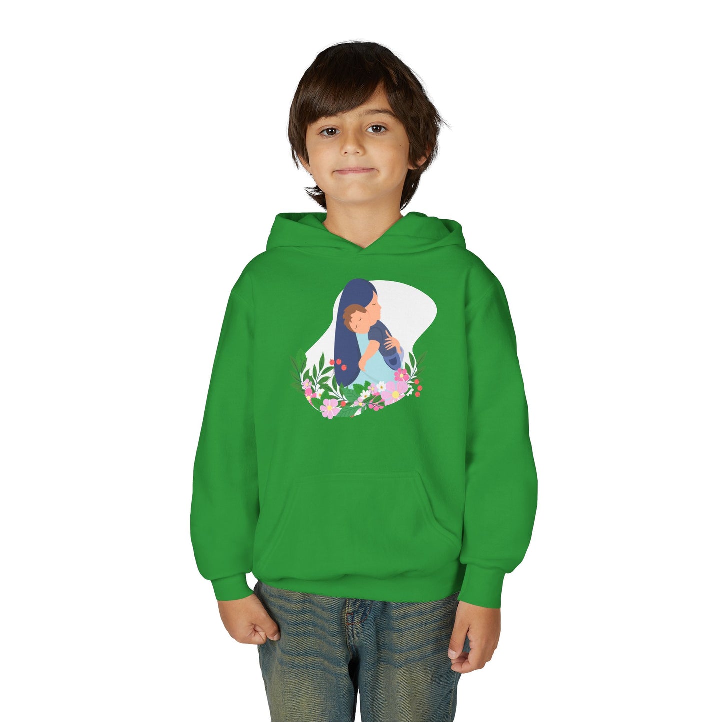 Youth Heavy Blend Hooded Sweatshirt - Mothers love