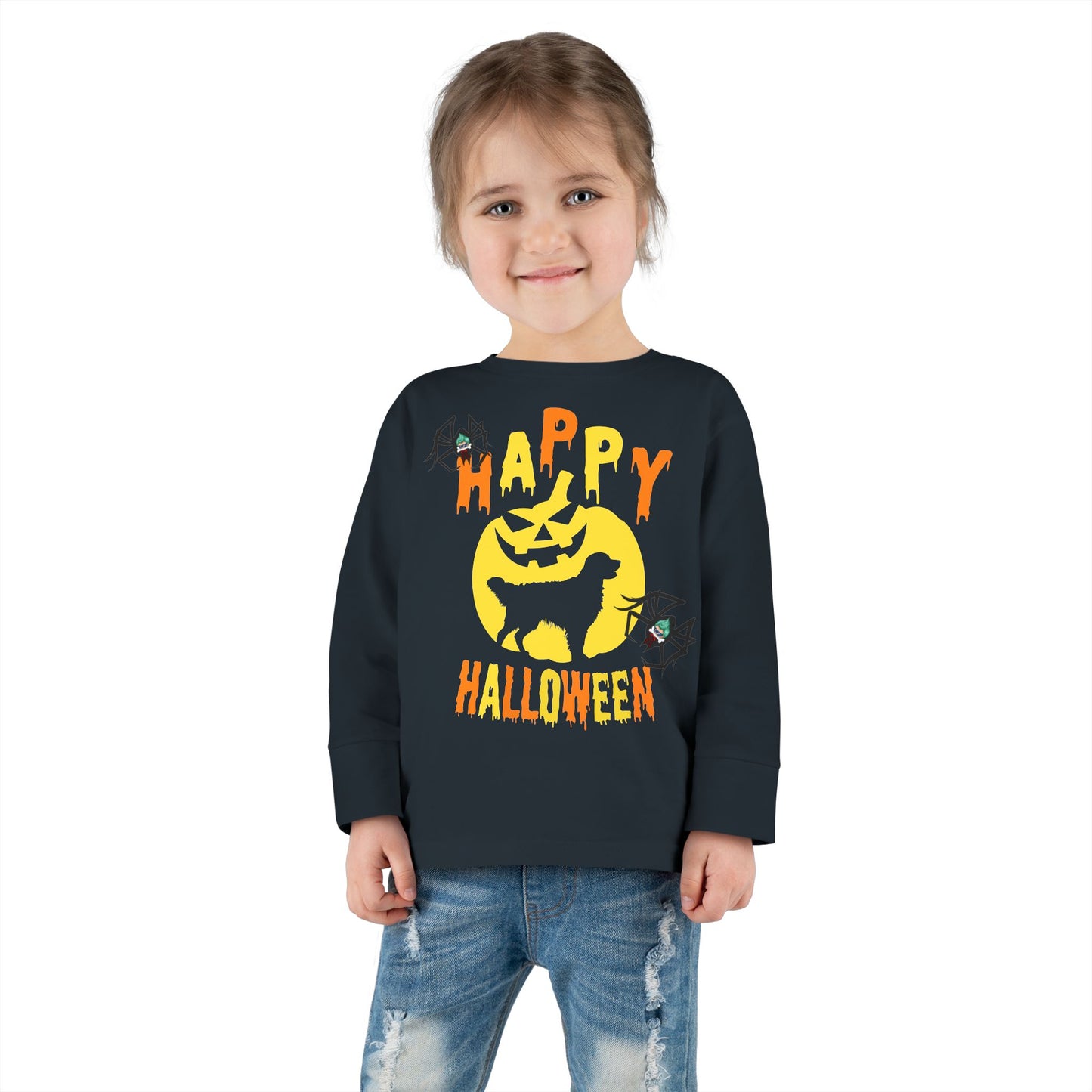 Toddler Long Sleeve Tee - Happy holloween