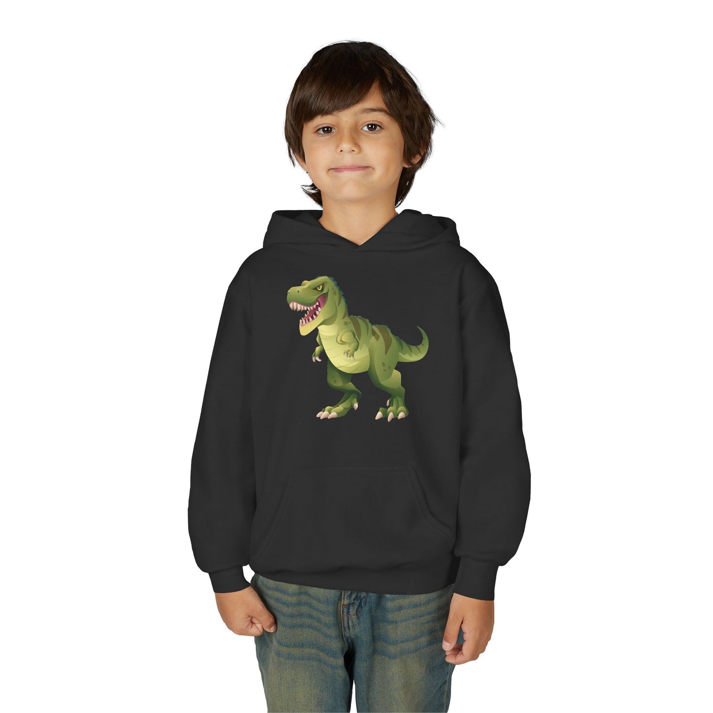 Youth Heavy Blend Hooded Sweatshirt - Tyrannosaurus