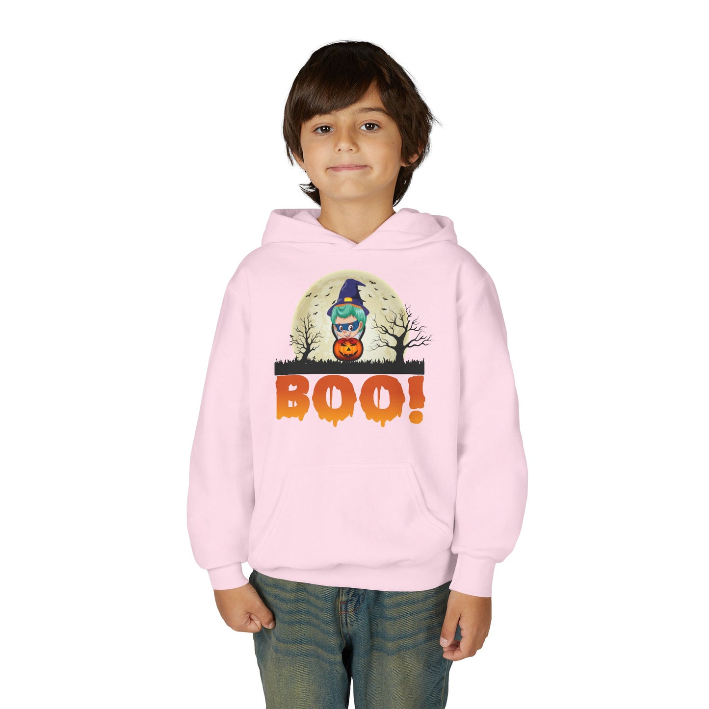 Youth Heavy Blend Hooded Sweatshirt - Boo