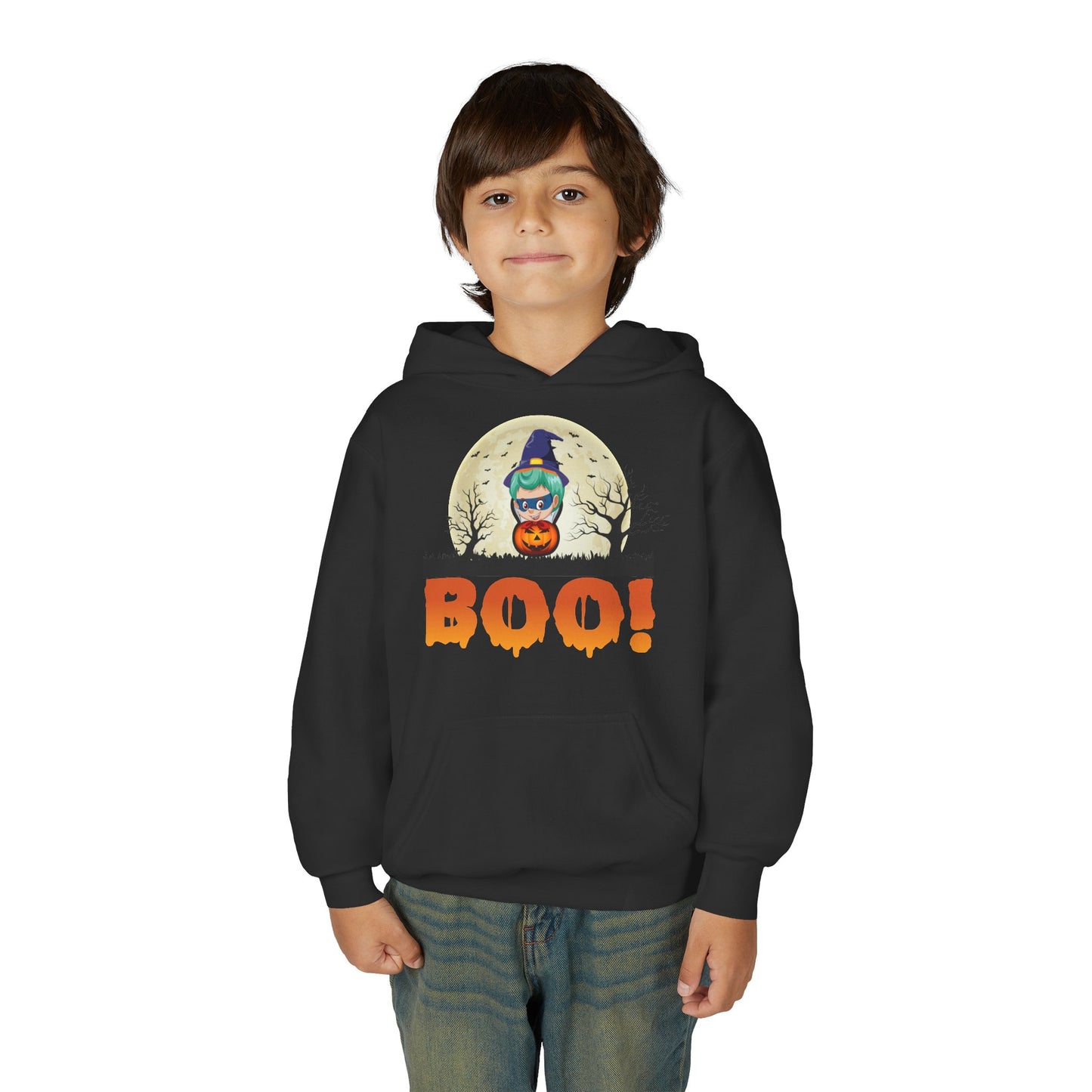 Youth Heavy Blend Hooded Sweatshirt - Boo