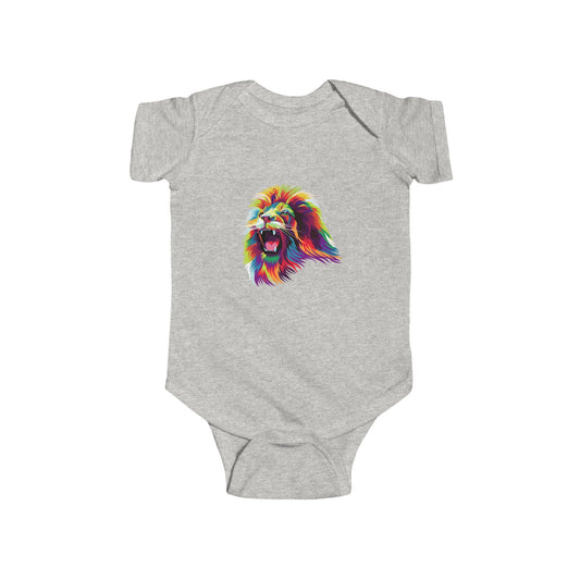 Adorable lion head infant bodysuit Printify