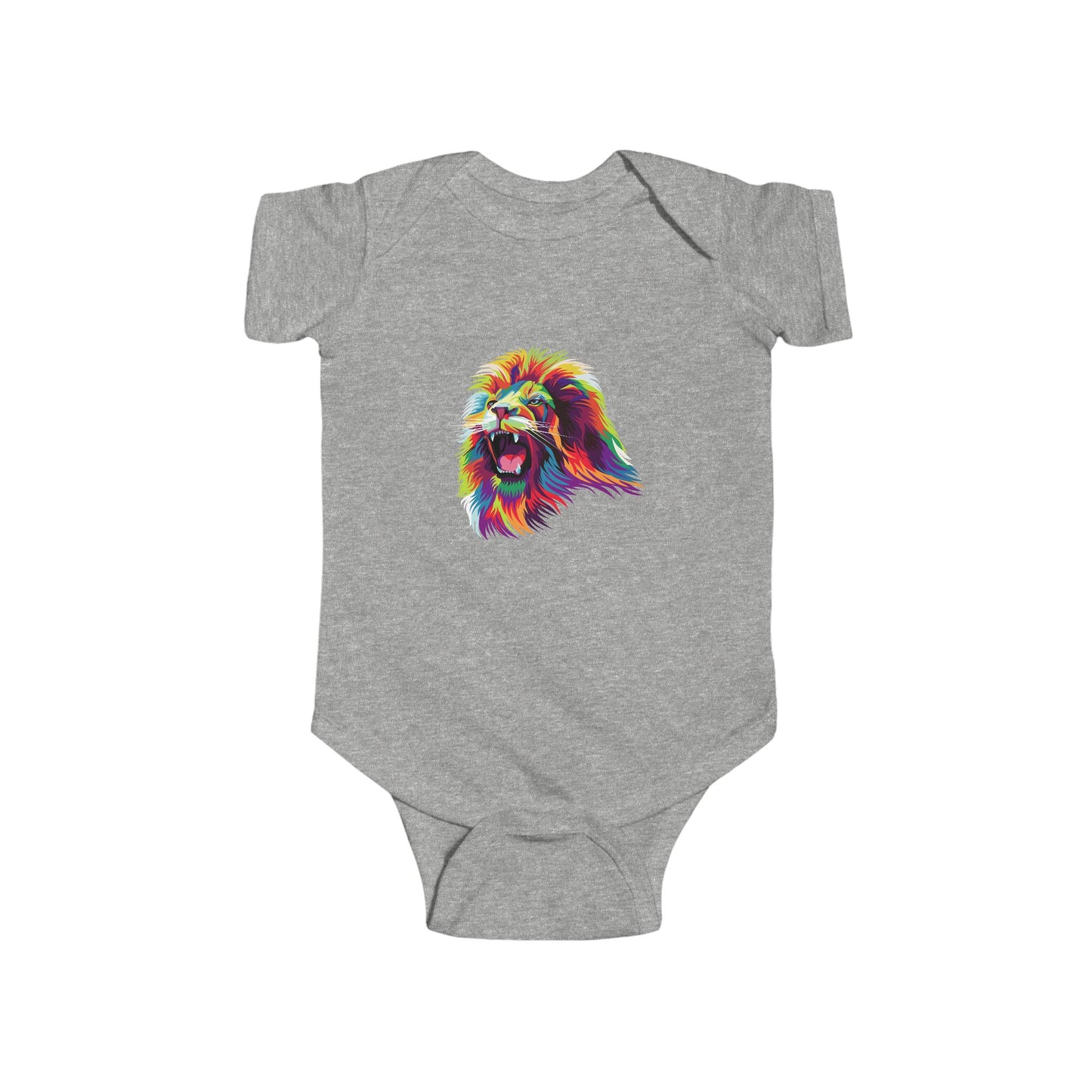 Infant Fine Jersey Bodysuit - Lion head