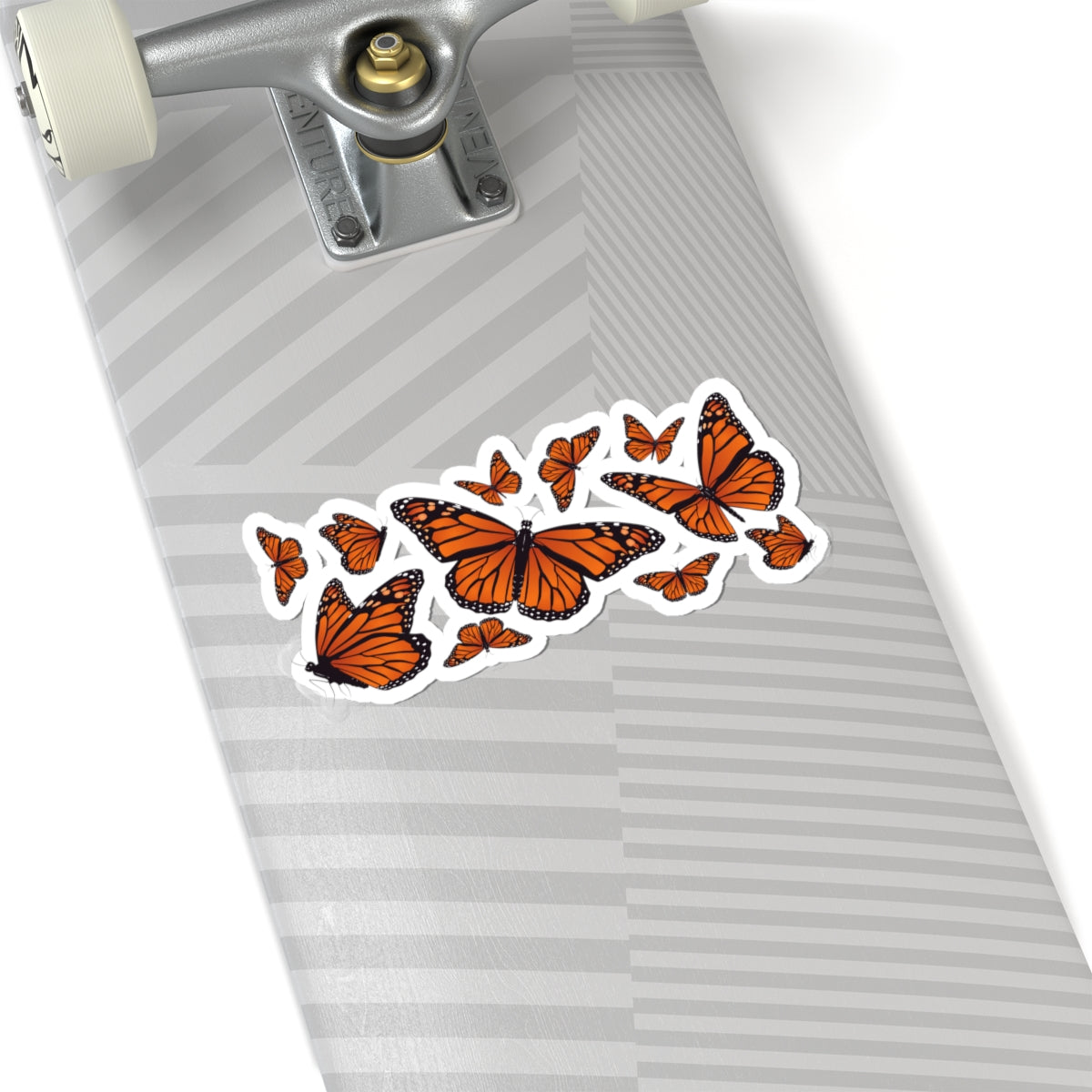 Kiss-Cut Vinyl Decals - Set of orange monarch butterfly