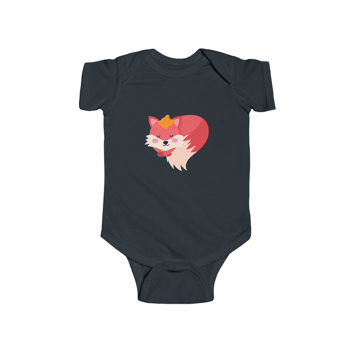 Infant Fine Jersey Bodysuit - Sleeping fox