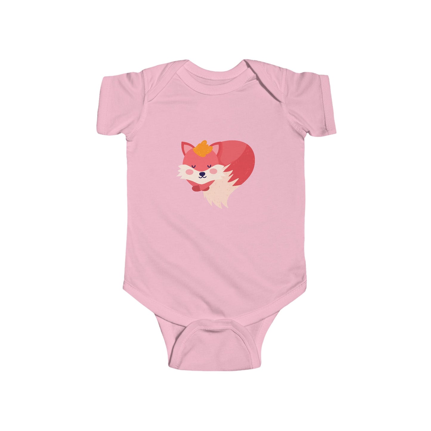 Infant Fine Jersey Bodysuit - Sleeping fox