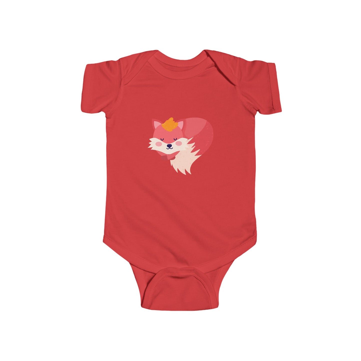 Infant Fine Jersey Bodysuit - Sleeping fox