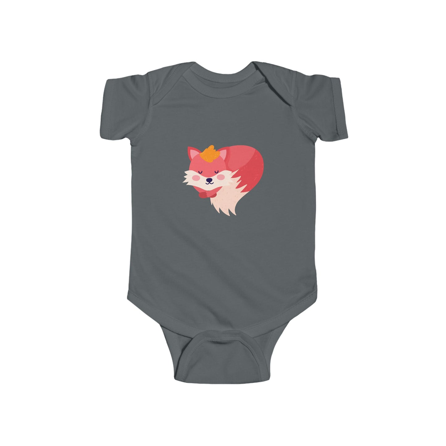 Infant Fine Jersey Bodysuit - Sleeping fox