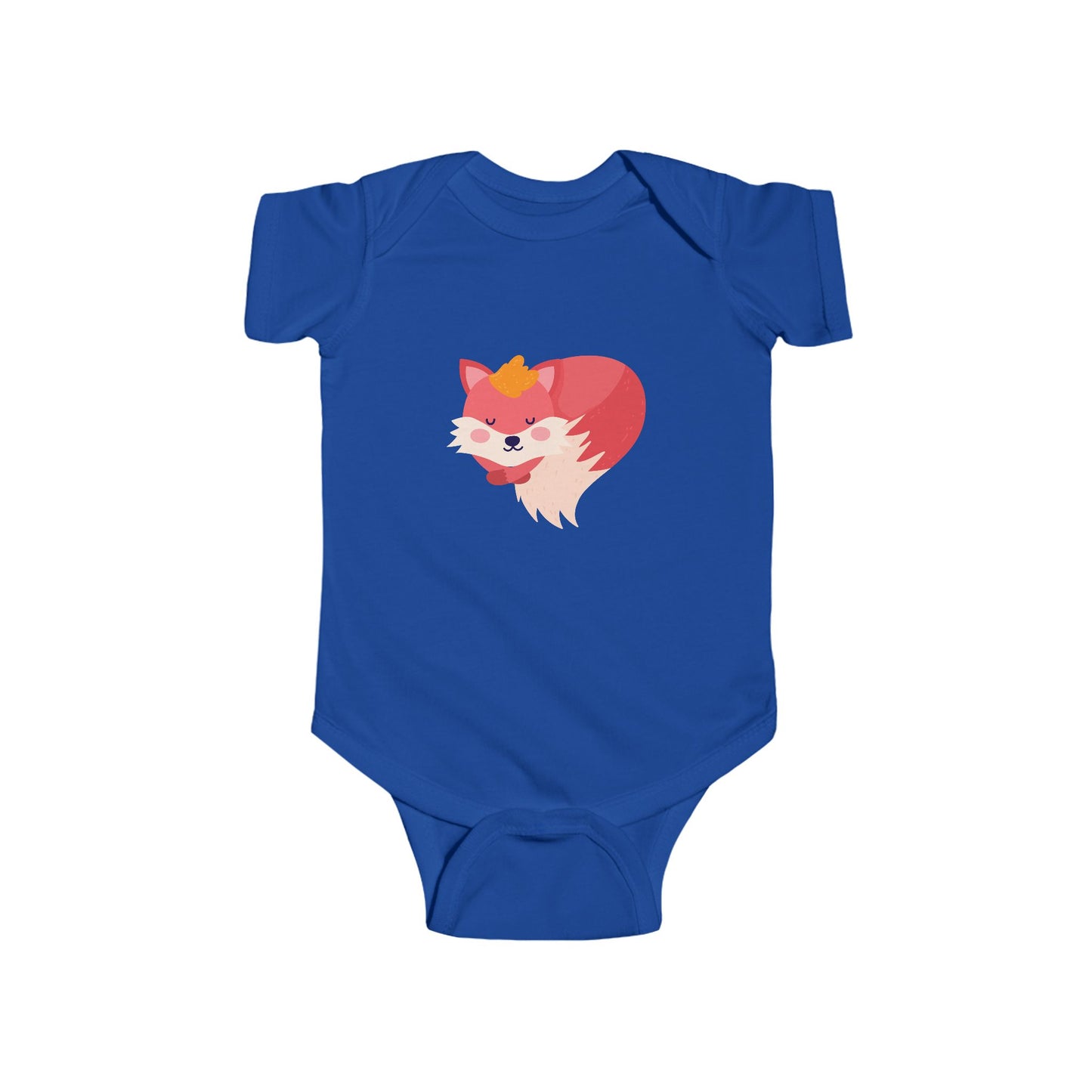 Infant Fine Jersey Bodysuit - Sleeping fox