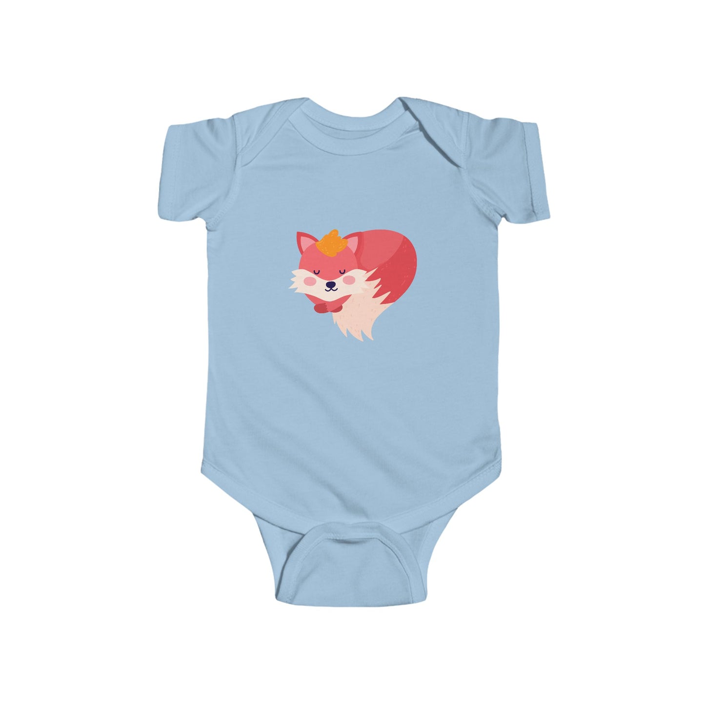 Infant Fine Jersey Bodysuit - Sleeping fox