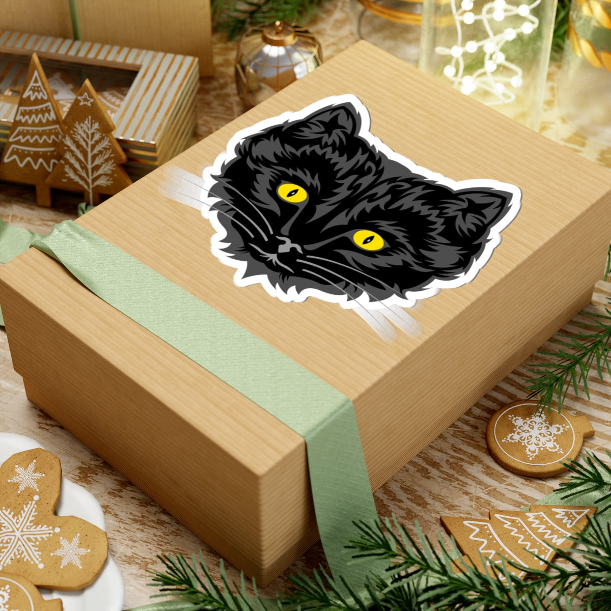 Kiss-Cut Stickers - Face kitten