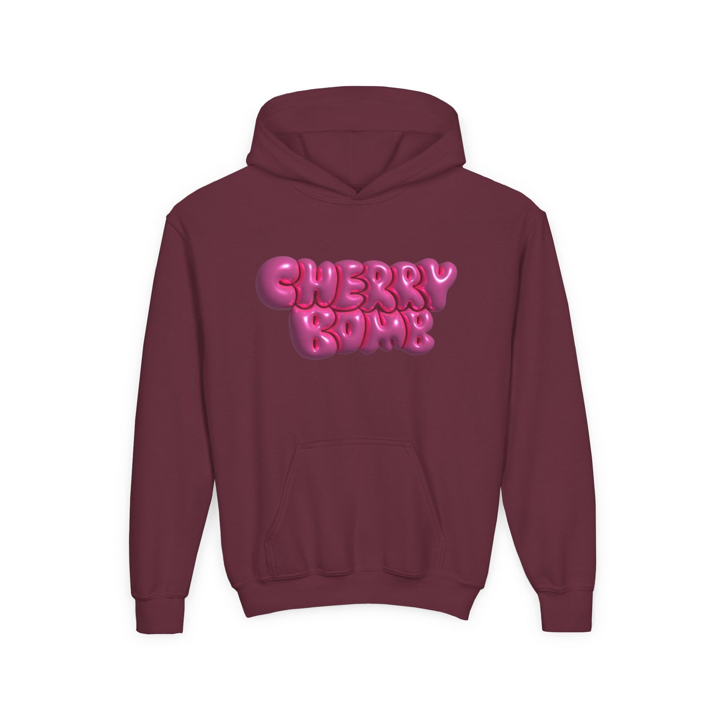 Youth Heavy Blend Hooded Sweatshirt - Cherry Bomb