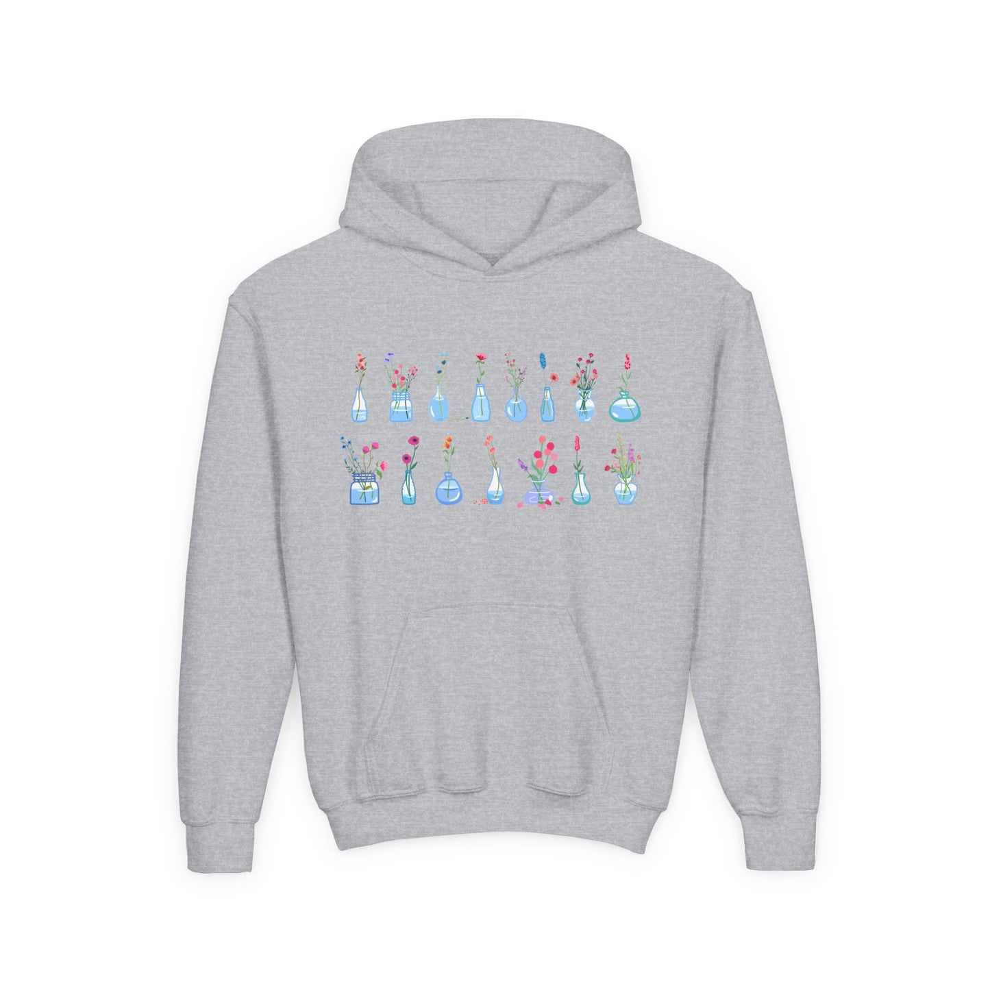 Youth Heavy Blend Hooded Sweatshirt - Set of flower vase
