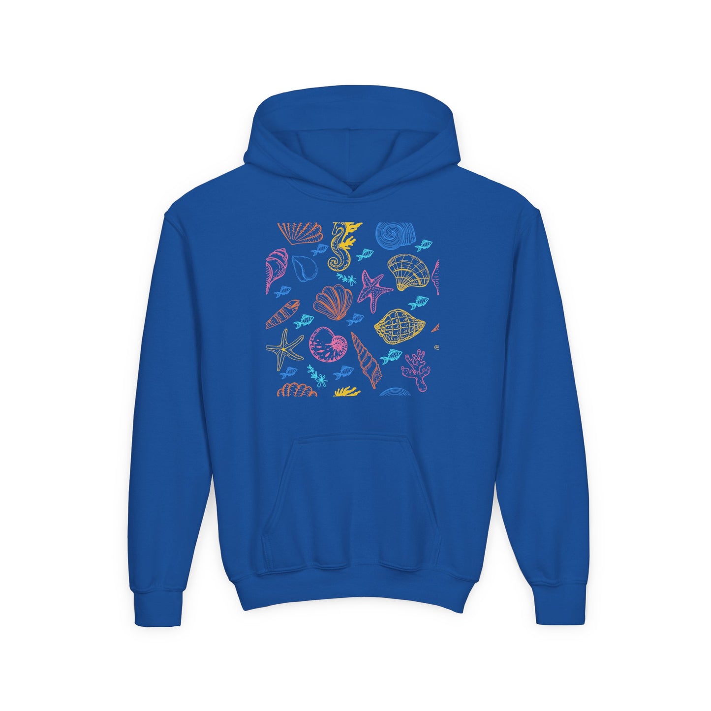 Youth Heavy Blend Hooded Sweatshirt - Sea creatures