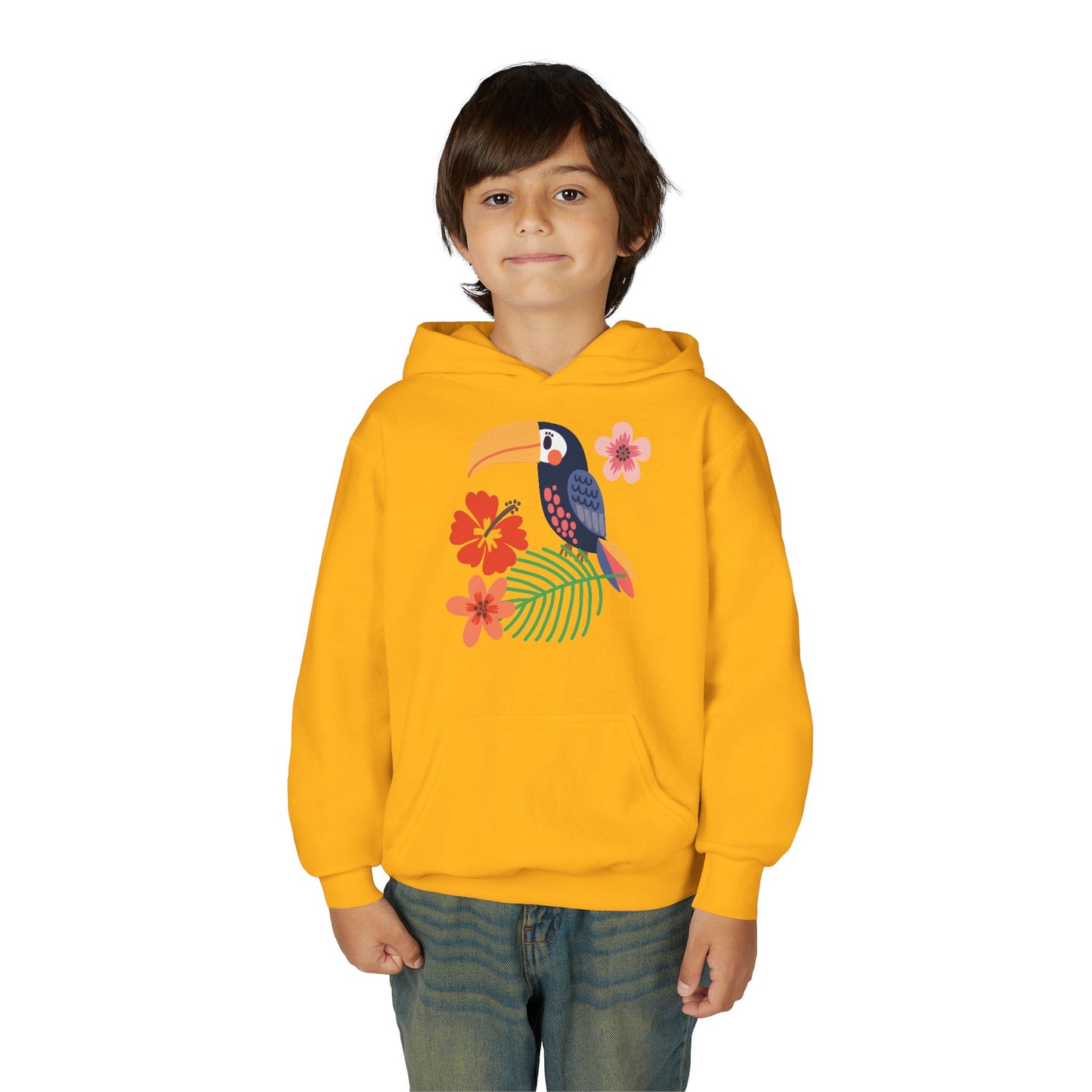 Youth Heavy Blend Hooded Sweatshirt - Toucan bird