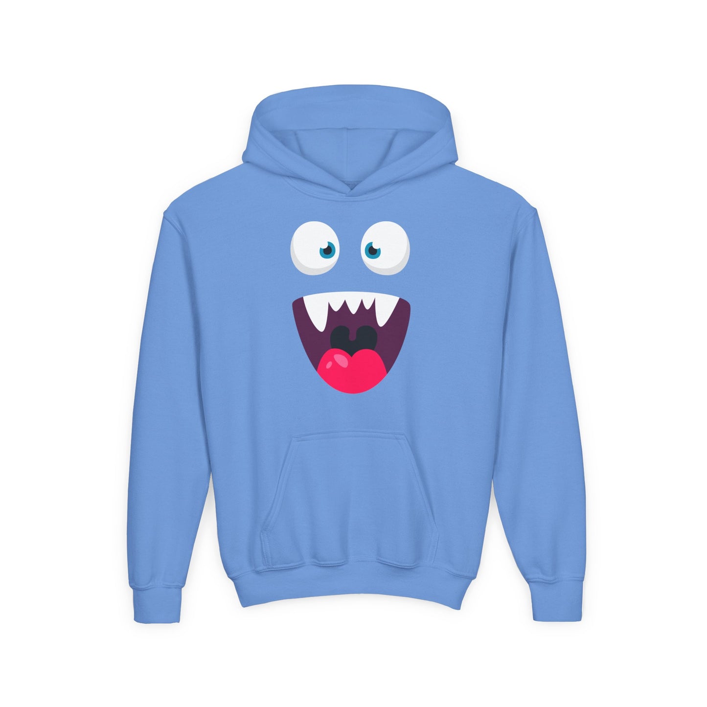 Youth Heavy Blend Hooded Sweatshirt -  Cute monsters face