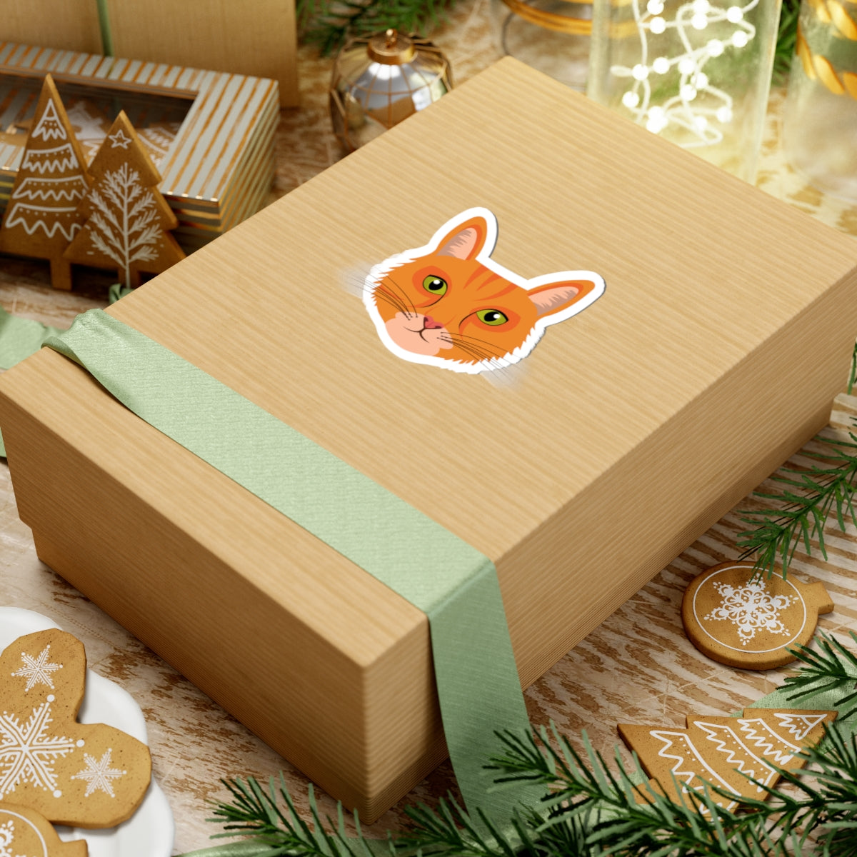 Kiss-Cut Stickers - Ginger cat
