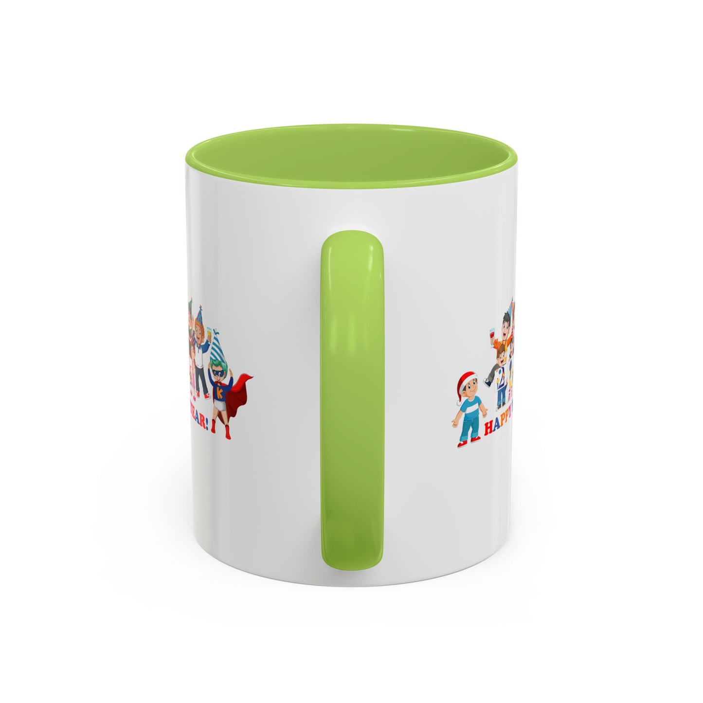 Accent Coffee Mug - Happy new year from super kiddo