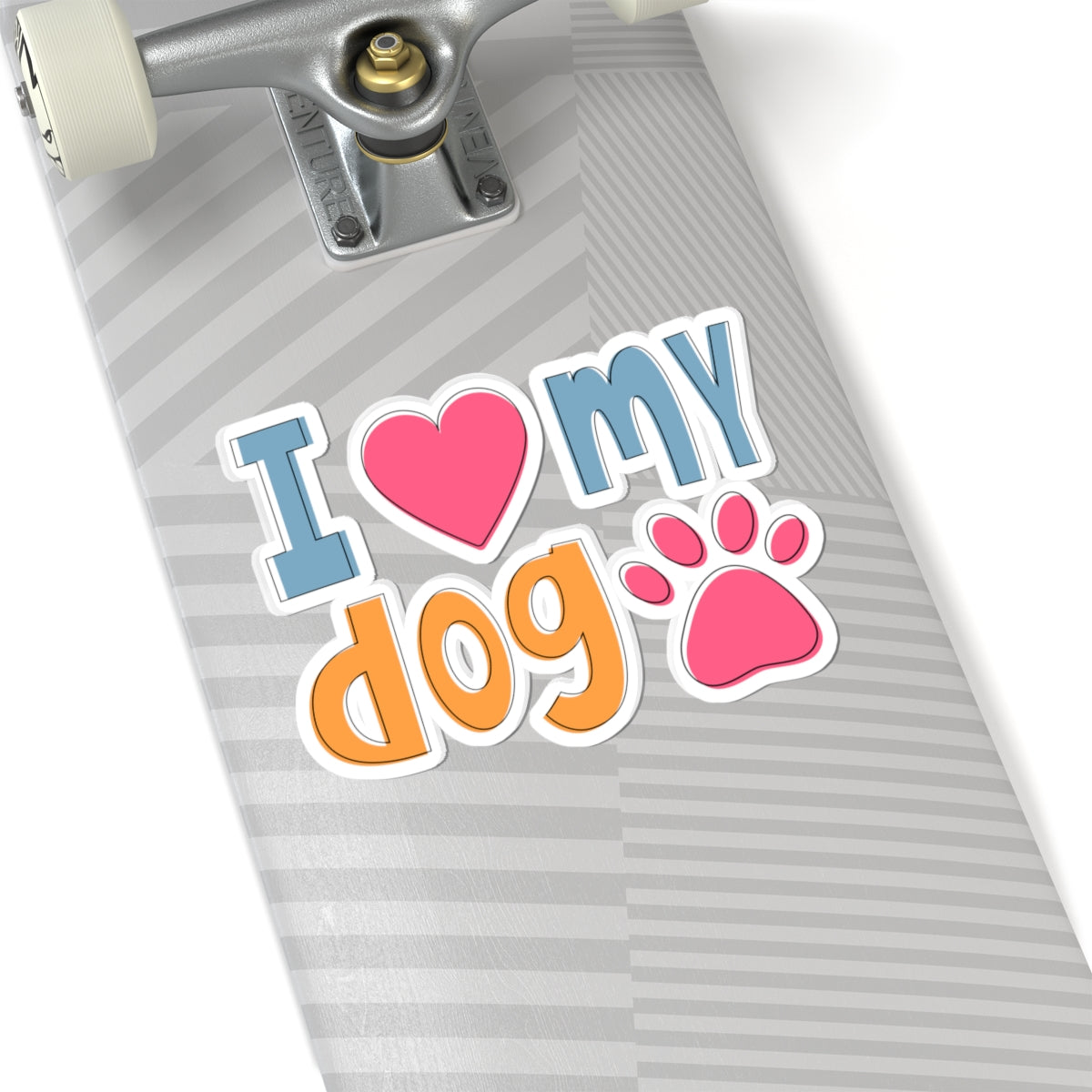 Kiss-Cut Vinyl Decals - I love my dog